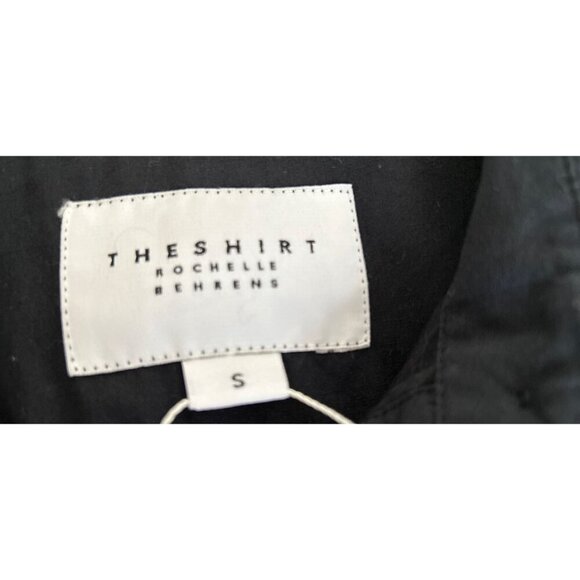 The Shirt Rochelle Behrens Shirt Button-down Black Cotton Front Pocket - Picture 6 of 7